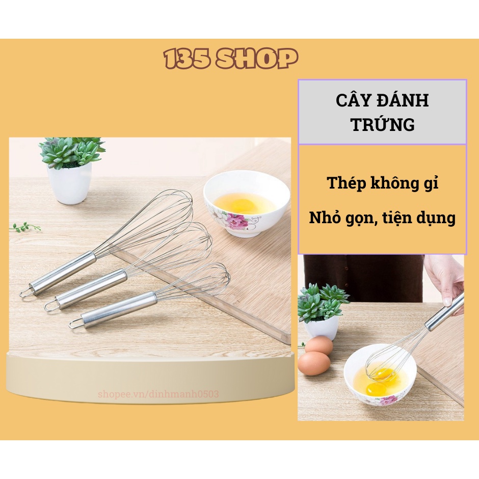 Phới đánh trứng - Dụng cụ đánh trứng bằng inox không gỉ cao cấp tiện lợi chất lượng cao