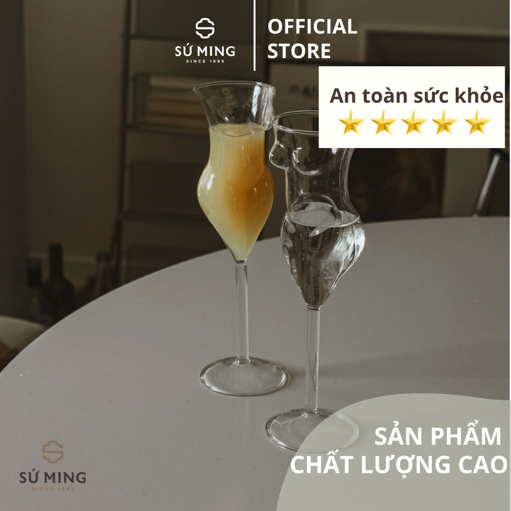 Ly Thuỷ Tinh [Cocktail], phong cách độc đáo cá tính, hình cô gái, sang trọng đẳng cấp.