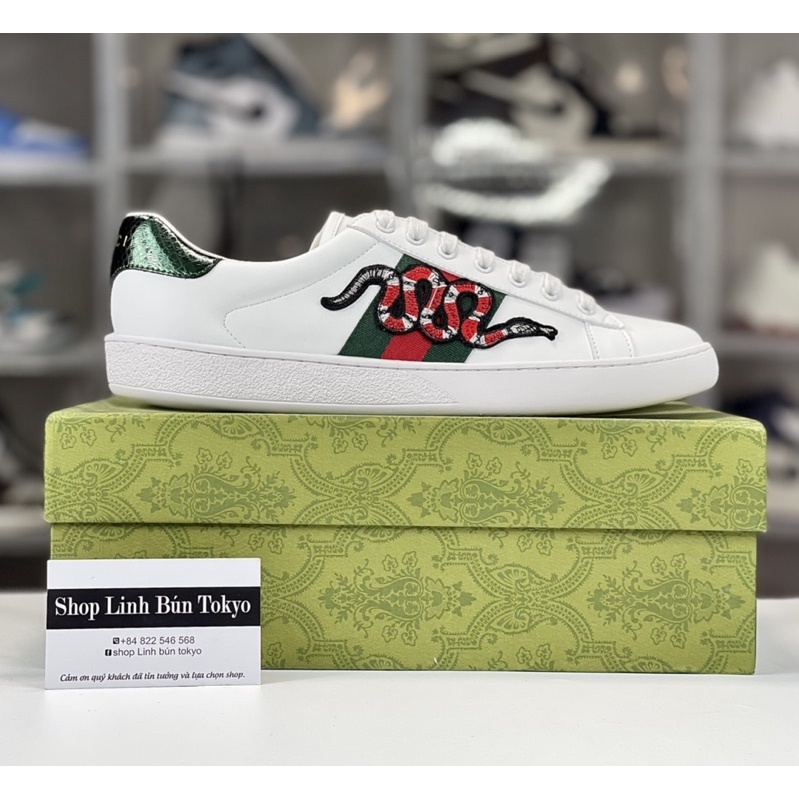 Giày Sneaker  gucci rắn vải sc kèm phụ kiện