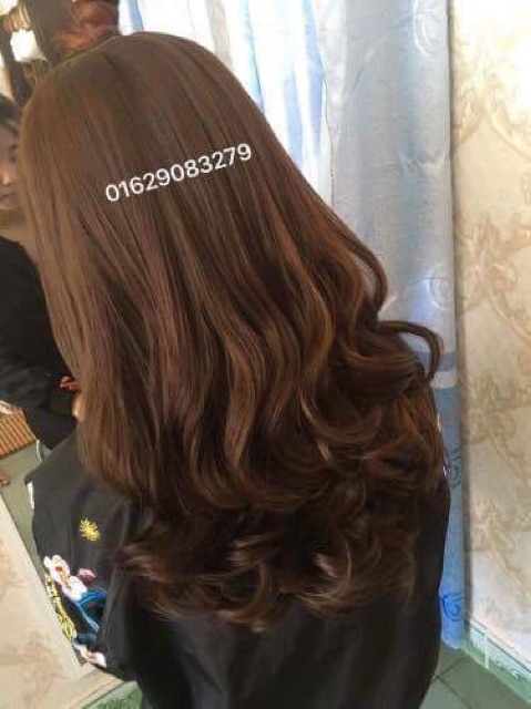 Tóc giả nữ đẹp 😊FREESHIP😘 tóc giả kẹp chữ u có bấm phồng- mã ku03