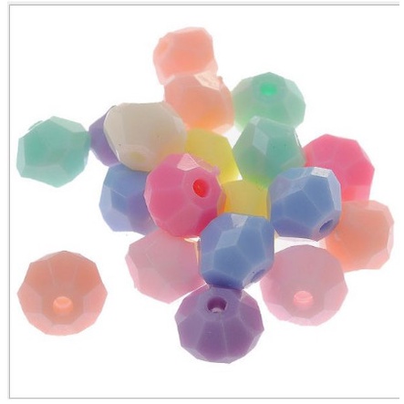 10/25/50gam hạt nhựa hình chóp vát cạnh 10mm