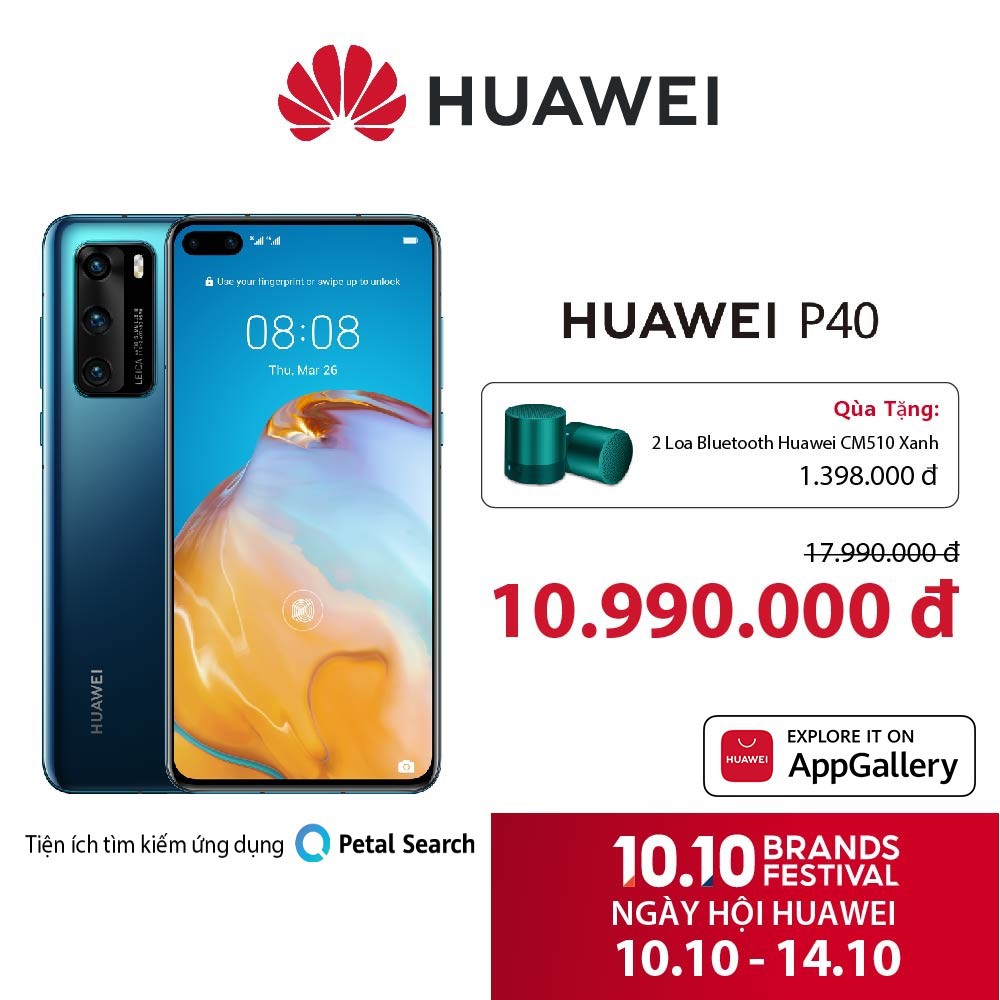 Điện thoại Huawei P40 5G - 8G/128G