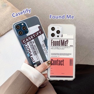 BR Casing Casetify cho iPhone 12 Pro Max Mini SE 2020 Xs Max 11 Pro Max XR X Xs 6 78 6 s Plus Ins Style Lating Transpried Right Angel Phone Case Clear Soft nắp lưng chống rơi