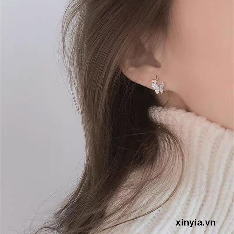 Khuyên Tai Bộ Set 5 Khuyên Tai Hình Bướm Xinh Xắn