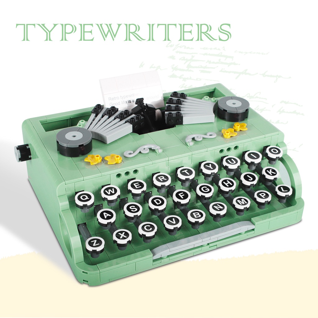 Đồ Chơi Lắp Ráp Máy In T918 Phong Cách Retro Sáng Tạo Cho Bé