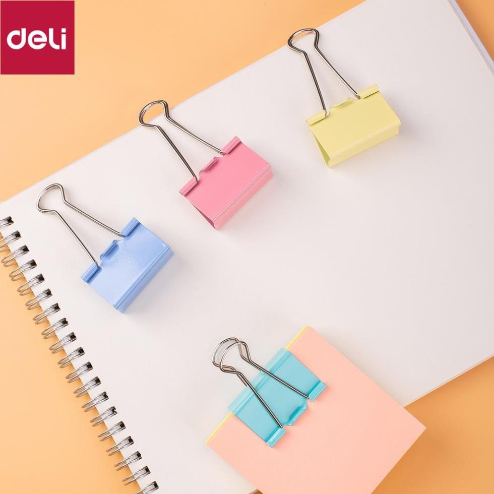 Kẹp bướm Deli - 24 chiếc/hộp - E8552A [Deli]