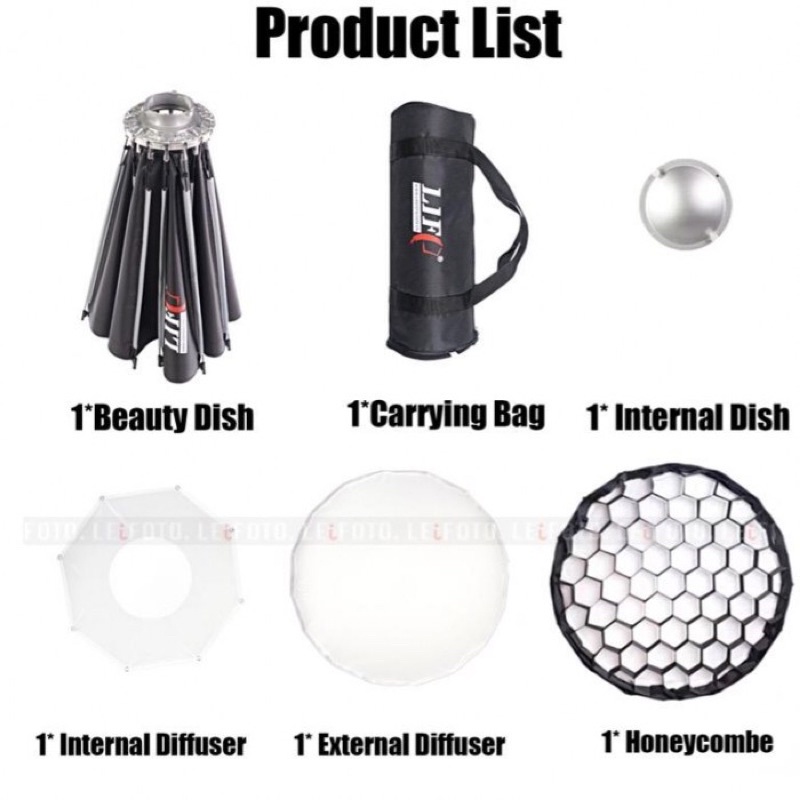 Softbox Lifefoto EQpro-24 kèm tổ ong