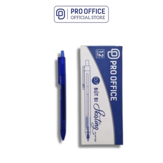 Bút Bi Văn Phòng PRO OFFICE Nét Bút 0.7mm Thanh, Mịn, Màu Mực Đều Và Đậm BP102