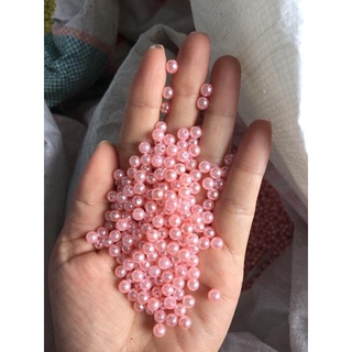 hạt trai cao cấp có lỗ sâu dùng đính quần áo, làm vòng handmade (100gram)