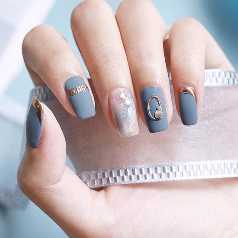 Sơn gel AS móng tay dùng máy hơ tone màu be trắng xám xanh ghi NAIL SUZY mã BCL 15ml