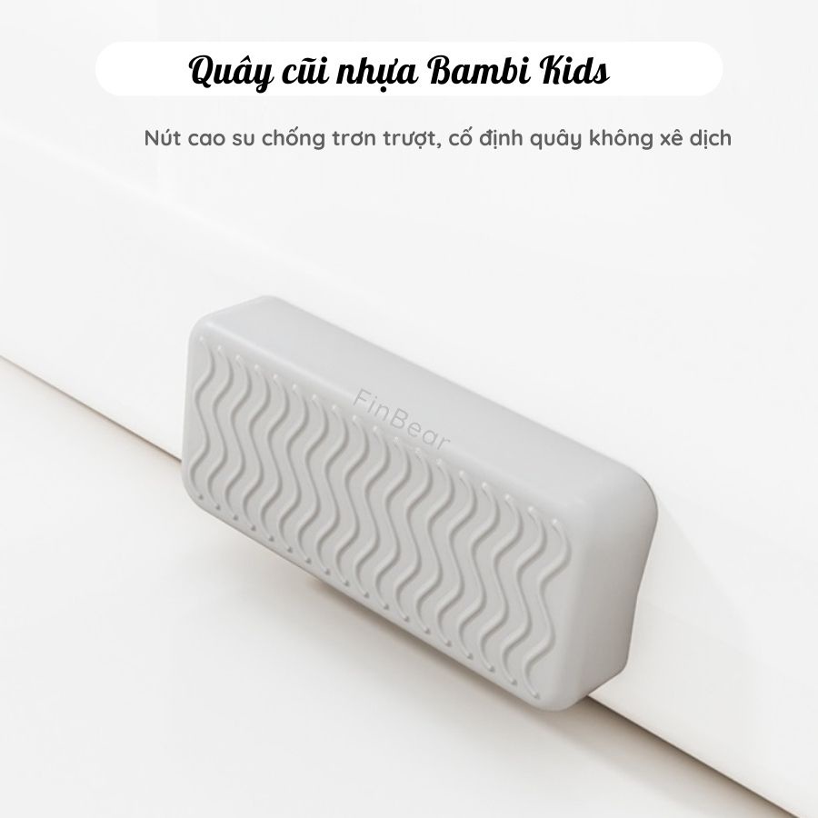 Quây cũi nhựa Bambi Kids màu Trắng nhiều kích thước, Cũi nhựa nguyên sinh cao 65cm an toàn cho bé FINBEAR