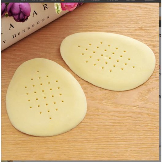 2 Miếng lót giày bàn chân trước, lót giày cao su êm chân (Có lỗ thoáng khí) p191-77