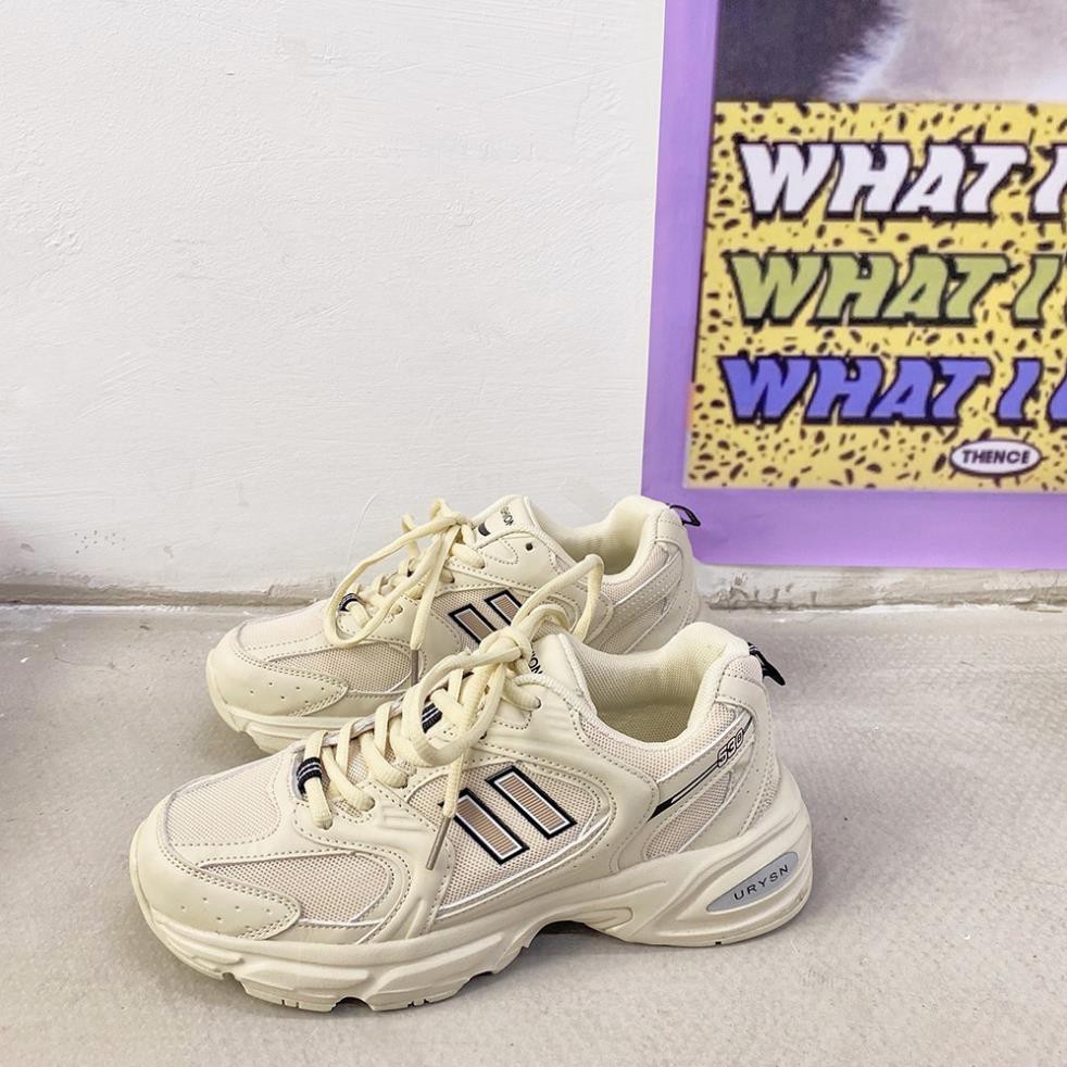 Giày sneaker lưới đế dày thoáng khí cho nữ & nam -v12
