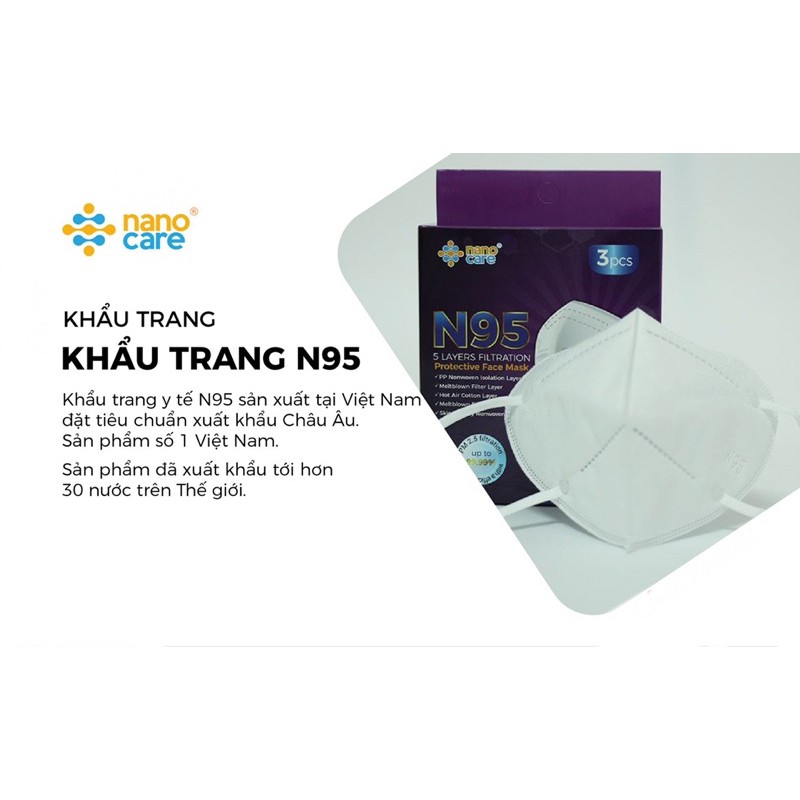 Khẩu trang N95 Nano Care ( 20 cái )