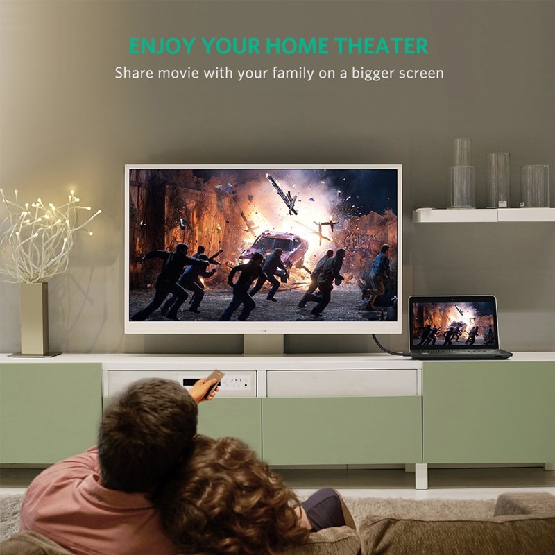 Ugreen Dây Cáp Chuyển Đổi Đầu DP Sang HDMI 4K Cho Laptop