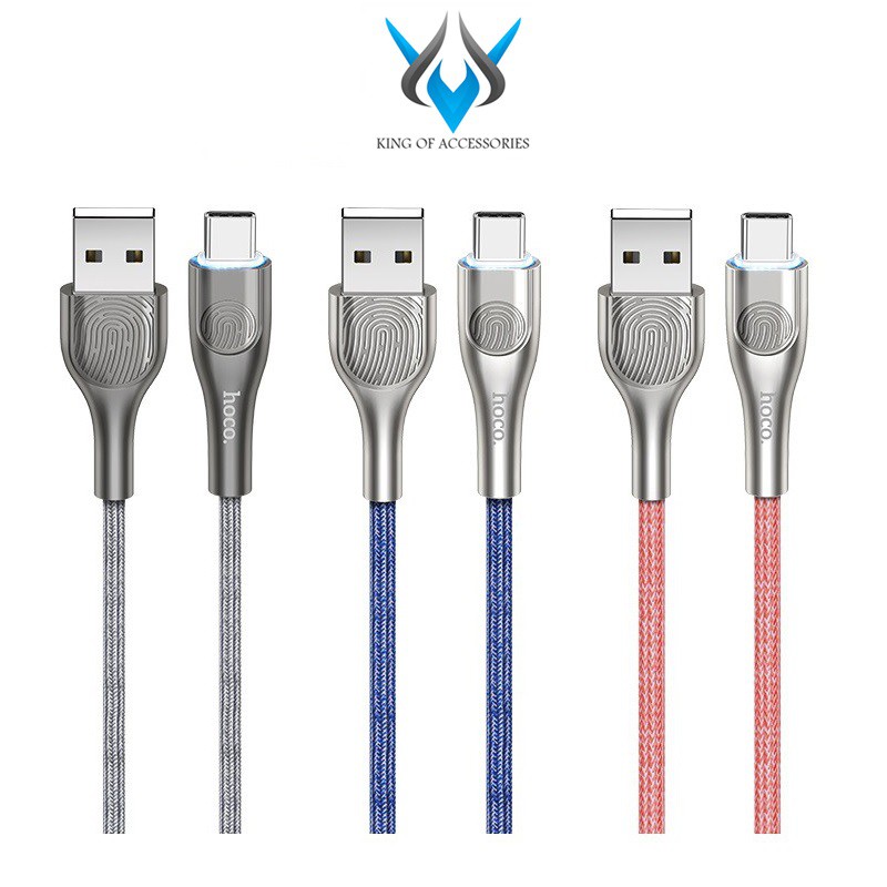 Cáp sạc nhanh và truyền dữ liệu cổng Type-C Hoco U59 Enlightenment QC3.0 (max 3A, dài 1.2M)
