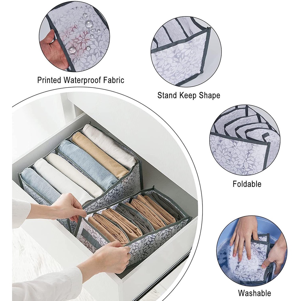 Hộp Đựng Đồ Lót / Vớ / Quần Jean Có Thể Giặt Tiện Dụng