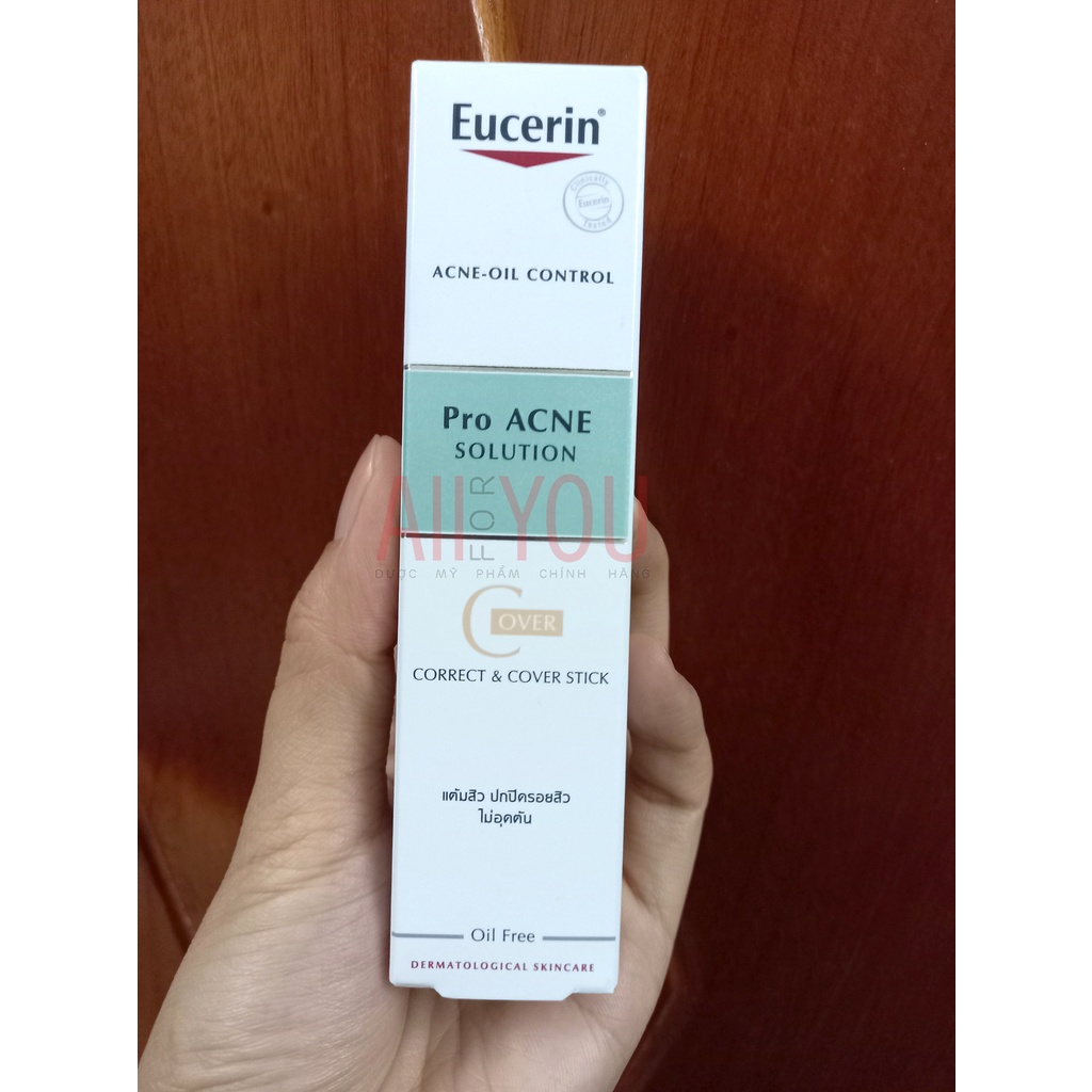 [TEM CTY] EUCERIN Pro Acne Solution Correct &amp; Cover Stick 2G - Bút Che Khuyết Điểm Da Mụn.