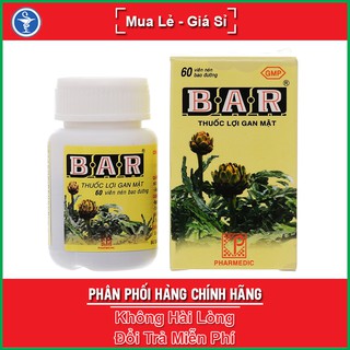 BAR Actiso 60 viên - Viên uống mát gan lợi mật, giải độc