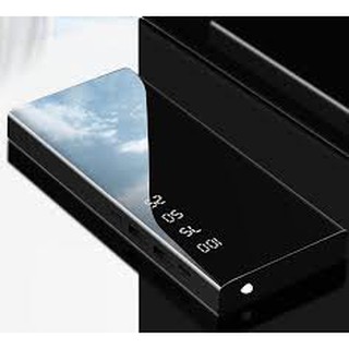 PIN DỰ PHÒNG MẶT GƯƠNG ĐEN / T25 TRẮNG