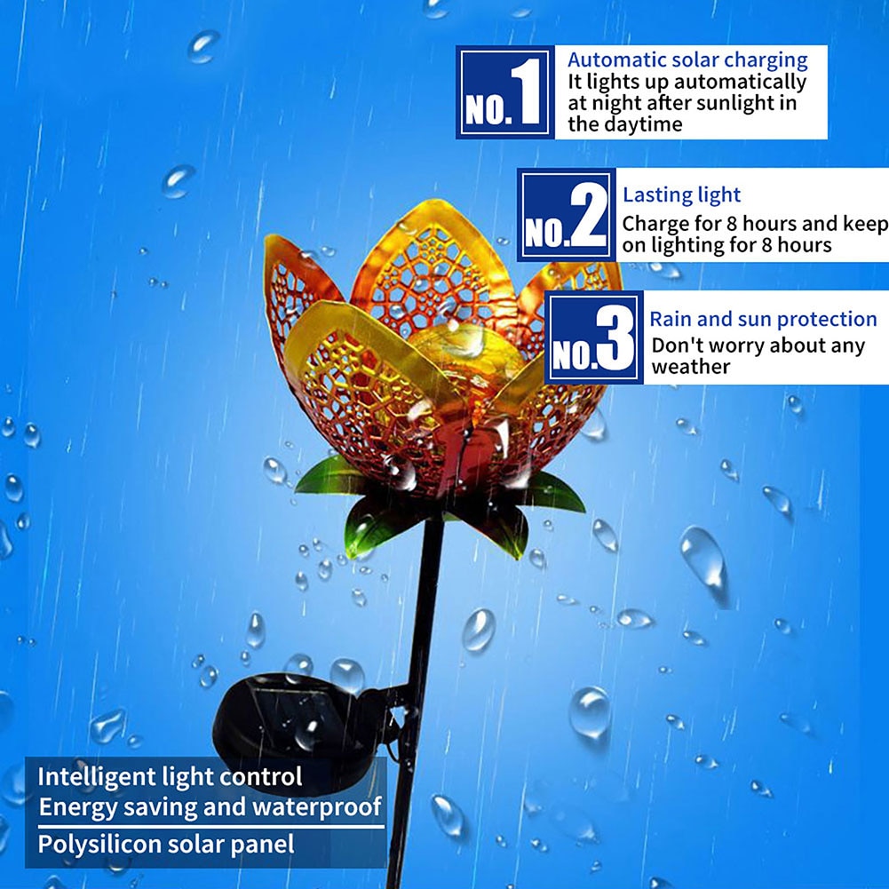 Đèn led năng lượng mặt trời chống thấm nước trang trí lối đi