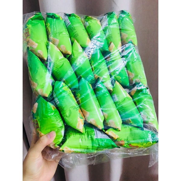 Bịch 20 gói Bim bim Snack Rau Caỉ Vegetable chipS 8g/gói date mới chuẩn vị rau cải tuổi thơ