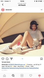 Áo lưới oversize