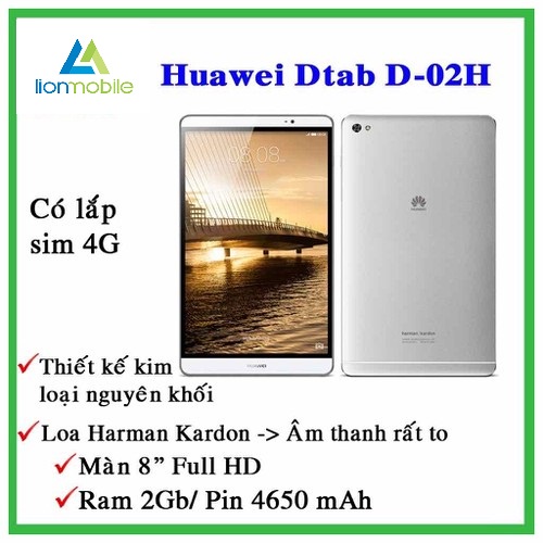 Máy tính bảng Nhật Docomo Dtab Compact D-02H