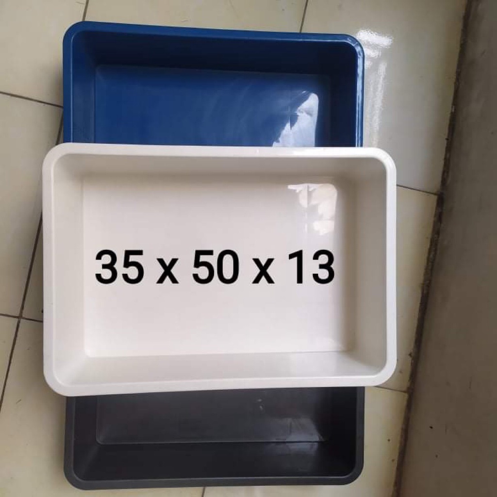 Khay Nhựa Màu Đen Nuôi Cá , Khay Ép Cá Kích Thước 50x35x13