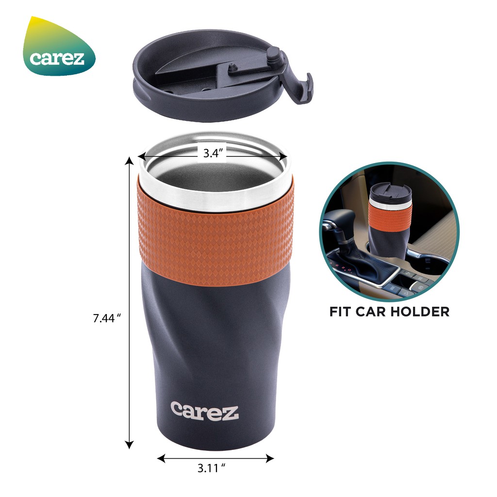 Ly giữ nhiệt CAREZ to go 590ML VFC593SN-590 màu nâu cà phê