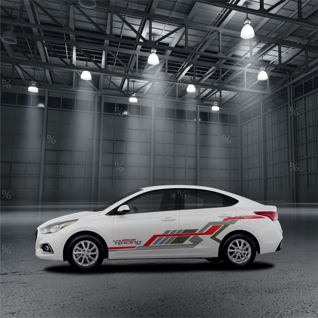 Tem sườn dán xe Hyundai Accent HA-06 - Thiết kế tem theo yêu cầu