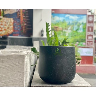 Chậu đá mài TRÒN BẦU 42cm x 42cm