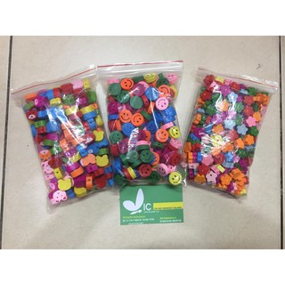 Hạt xâu vòng gỗ hình 120g