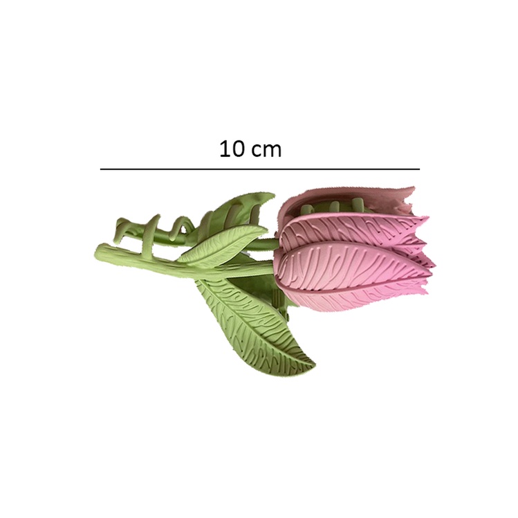 Kẹp tóc càng cua hình hoa Tulip dễ thương phong cách Hàn Quốc