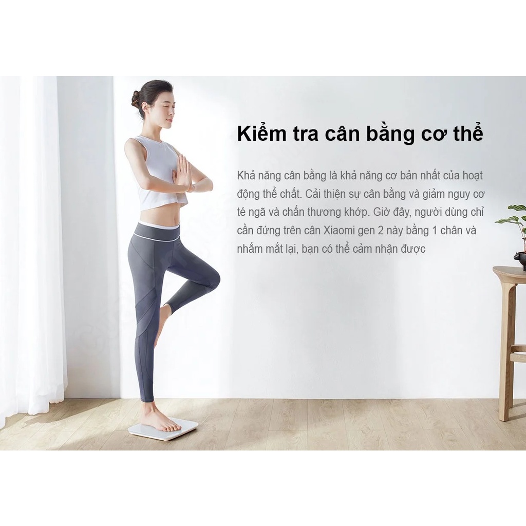 Cân thông minh Mi Smart Scale 2 Universal - Cân điện tử thông minh XIaomi gen 2 App Mi Fit