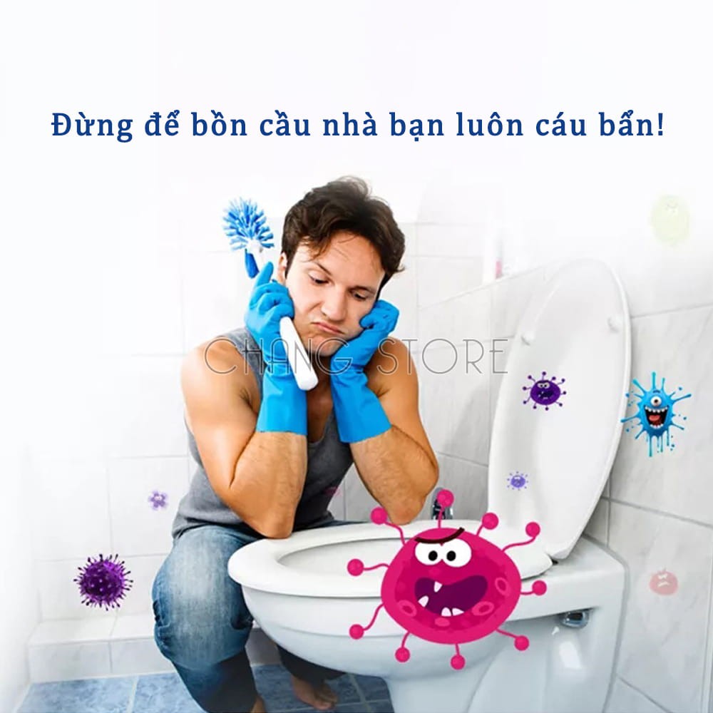 Chai tẩy toilet bồn cầu Okay Thái Lan 960ml đánh bay mọi vết bẩn