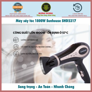 Máy sấy tóc công suất 1800w sunhouse shd2317