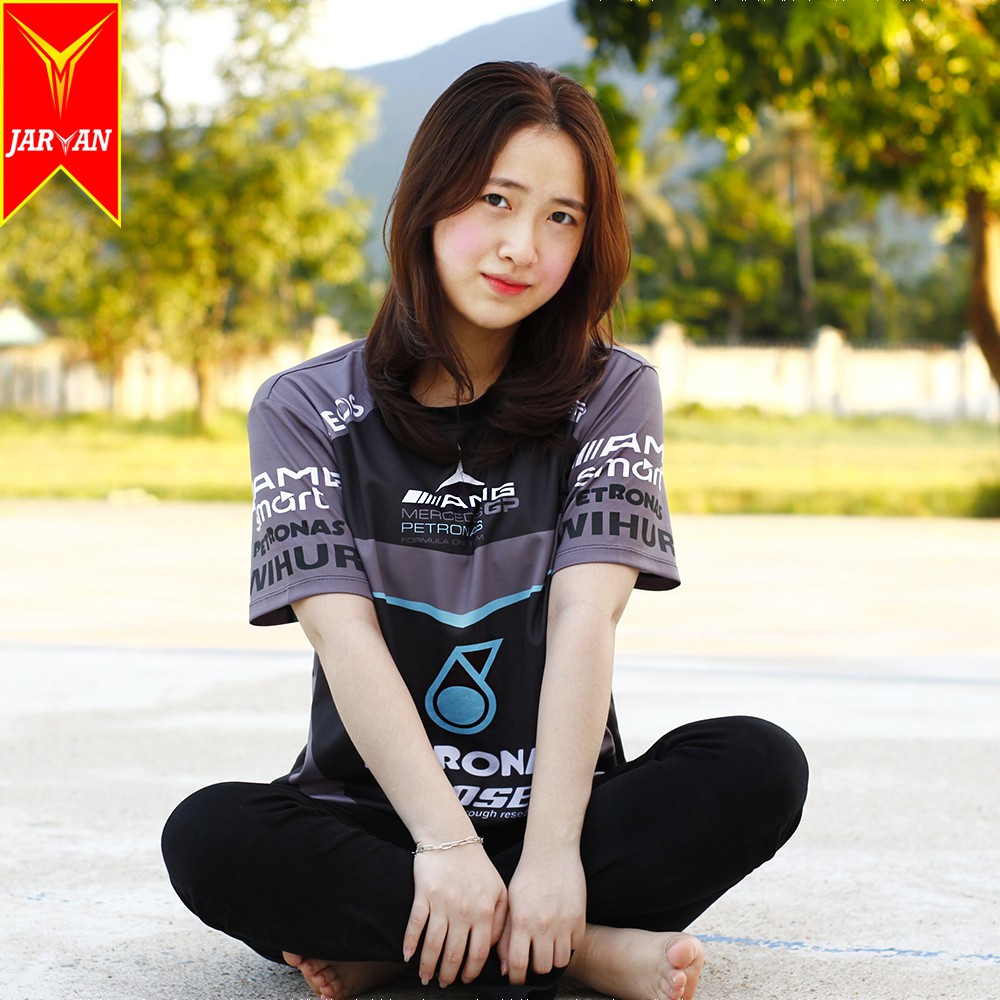 Áo thun nam nữ ngắn tay in tem siêu đẹp màu xám