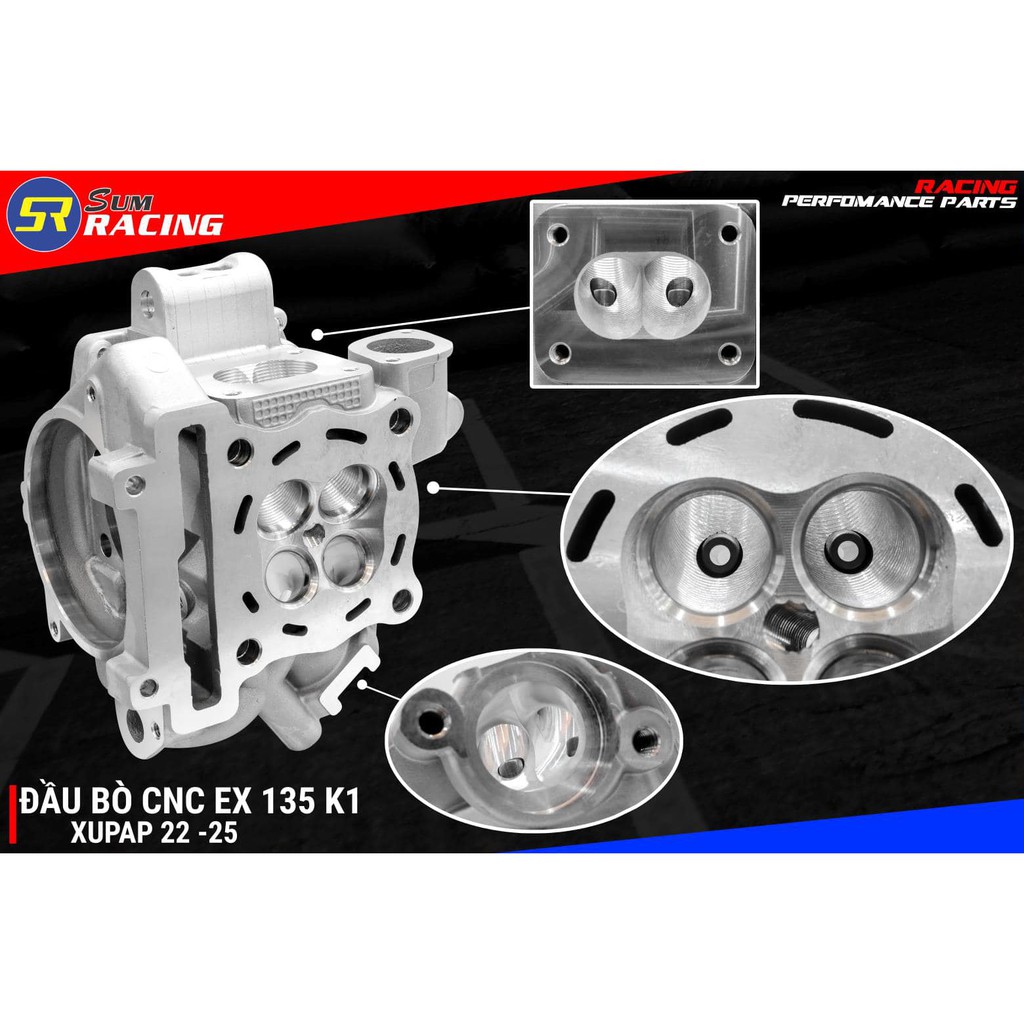 ĐẦU BÒ EXCITER  &amp; suppap 24-27 &amp; 20-23 &amp; 22-25 SUM RACING (K1)