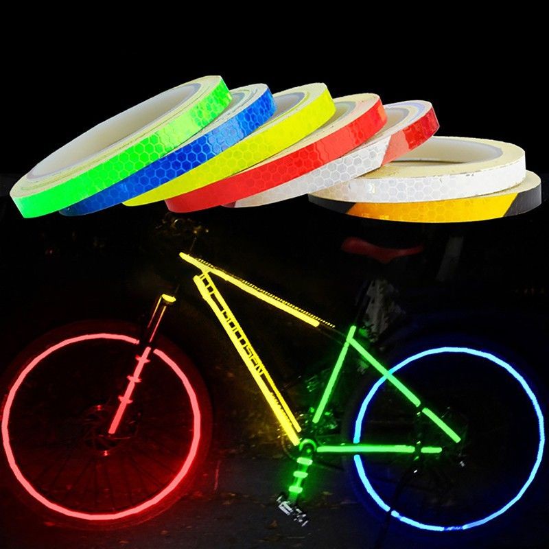 Cuộn băng keo phản quang 800cm chống thấm nước trang trí bánh xe