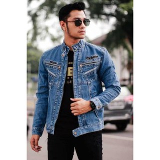 Áo Khoác Jeans Nam Thời Trang
