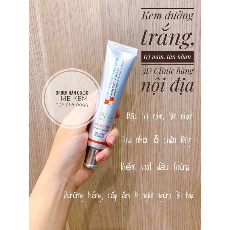 Kem dưỡng Melasma-x 3D Whitening Clinic Cream