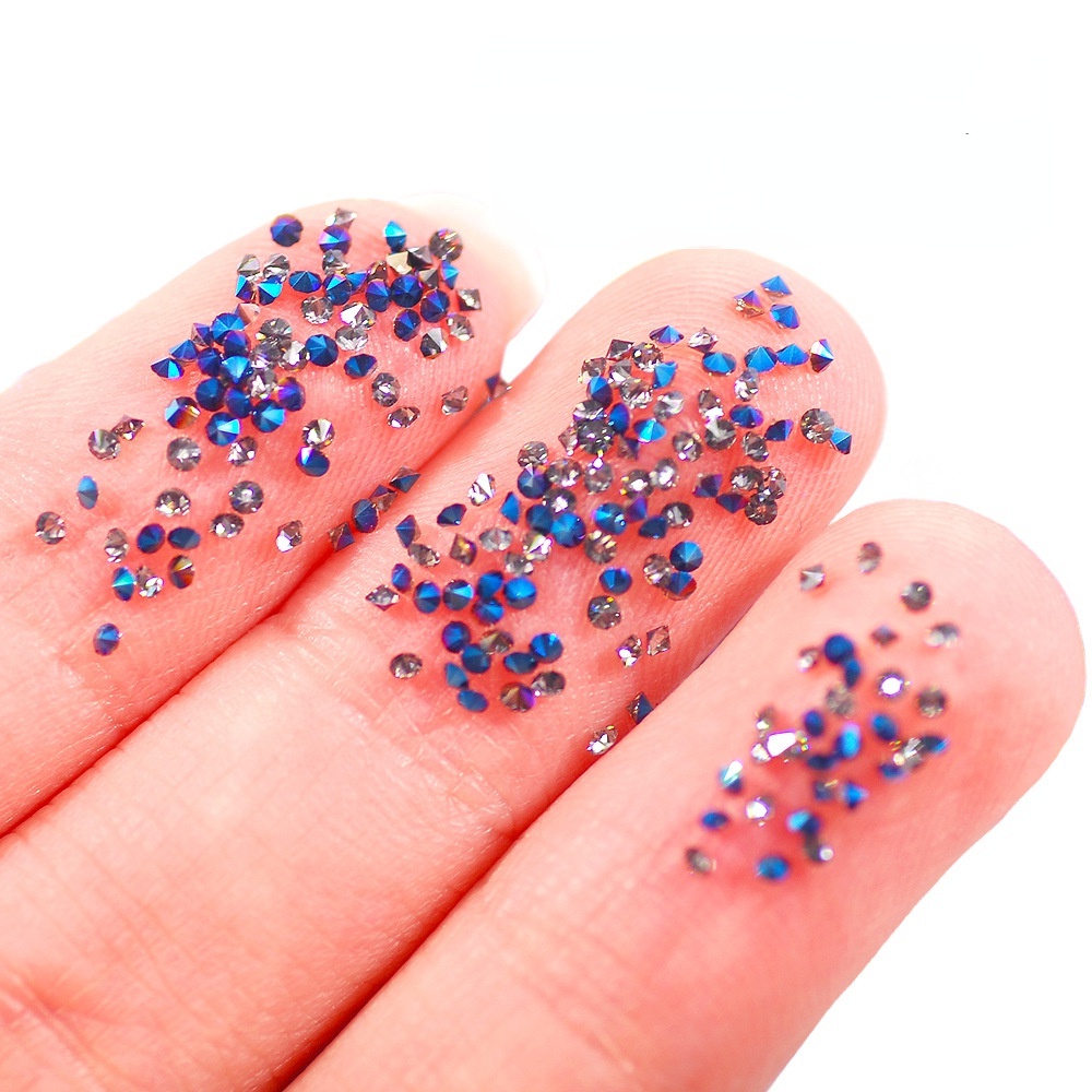 Set 1440 Hạt Kim Cương Giả Nhiều Màu Đính Móng Tay DIY