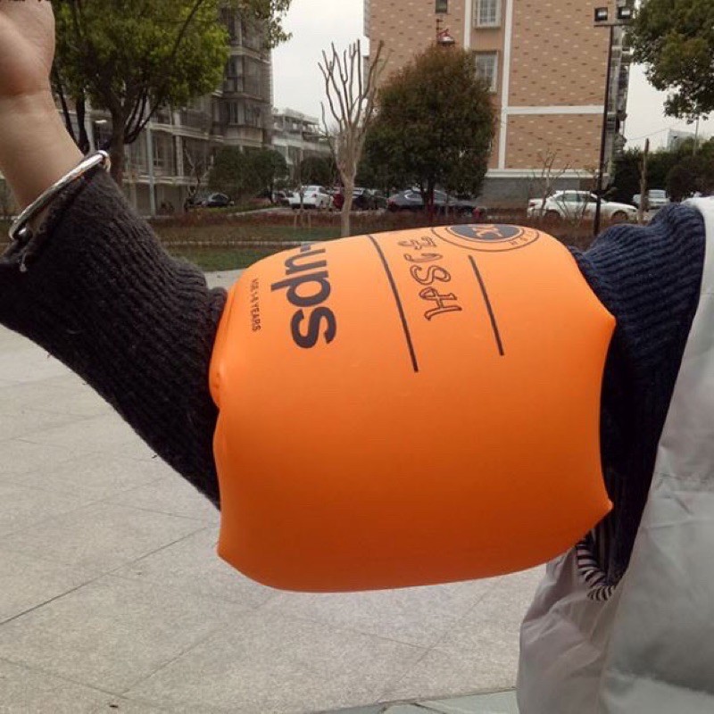 COMBO 2 CHIẾC PHAO TAY TẬP BƠI CHO TRẺ EM VÀ NGƯỜI LỚN NHIỀU MÀU SẮC HỒNG/CAM/ĐỎ/VÀNG/XANH DƯƠNG