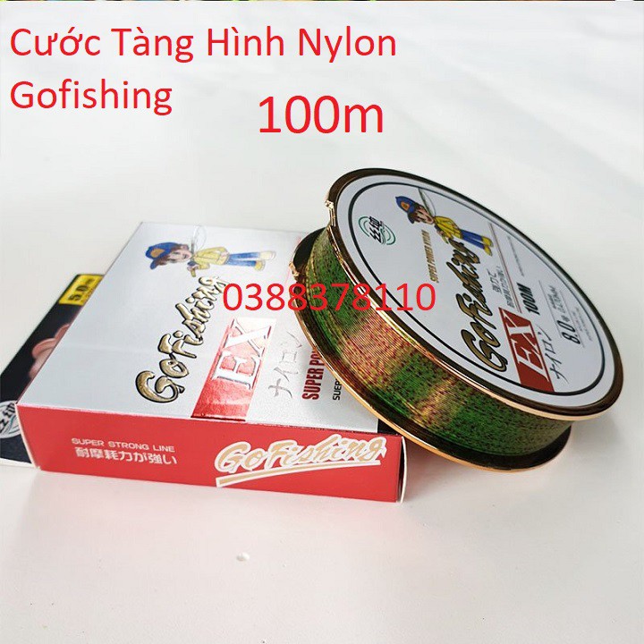 Dây Cước Câu Cá Tàng Hình Nylon Gofishing 100m Tải Cá Tốt DC-01