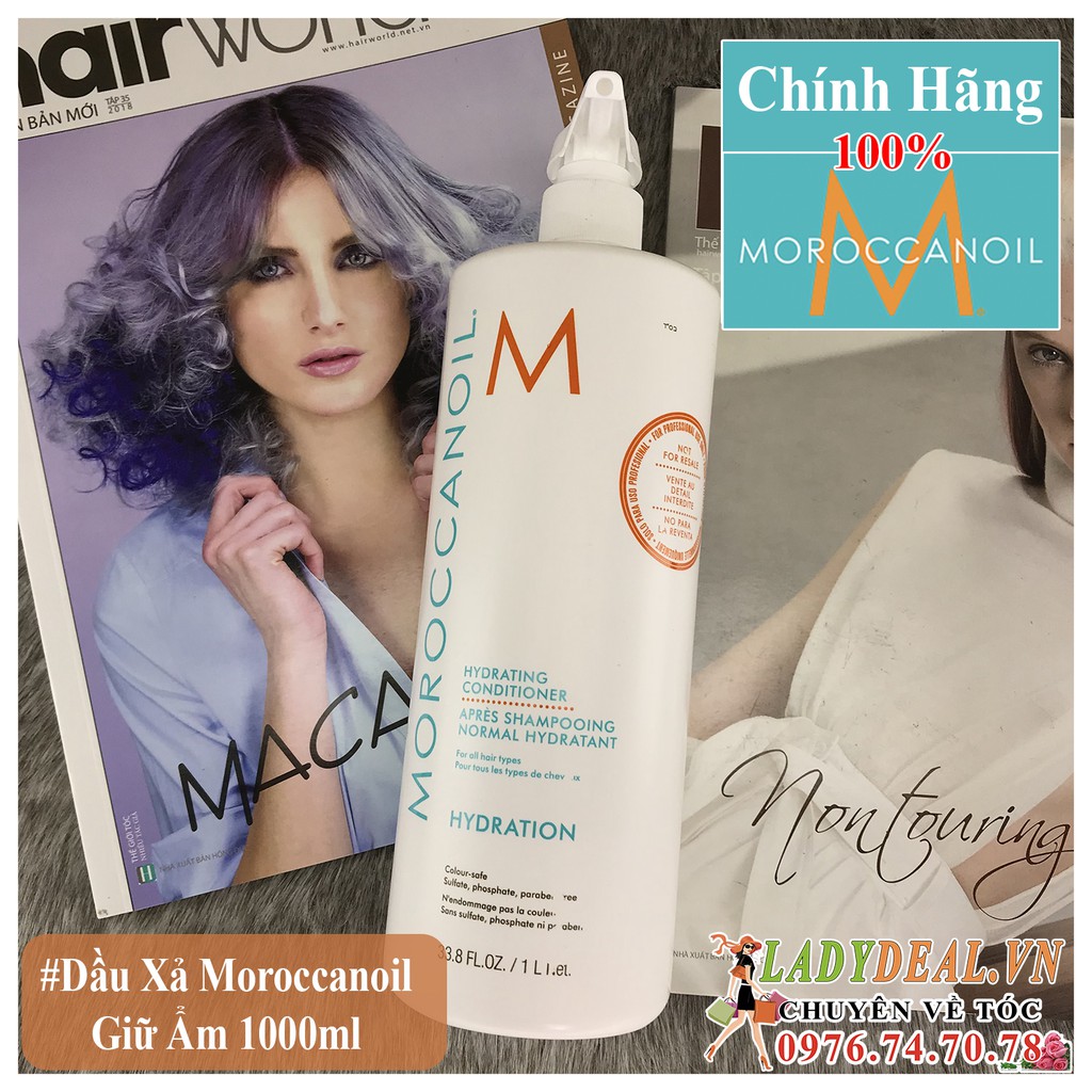 [ MOROCCANOIL CHÍNH HÃNG ] Dầu gội và dầu xả Giữ Ẩm Moroccanoil Hydrating Shampoo &amp; Conditioner 1000ml