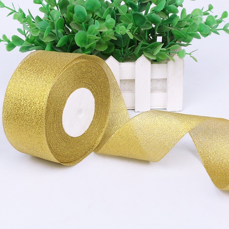 Ruy băng nhũ kim tuyến 2cm-4cm