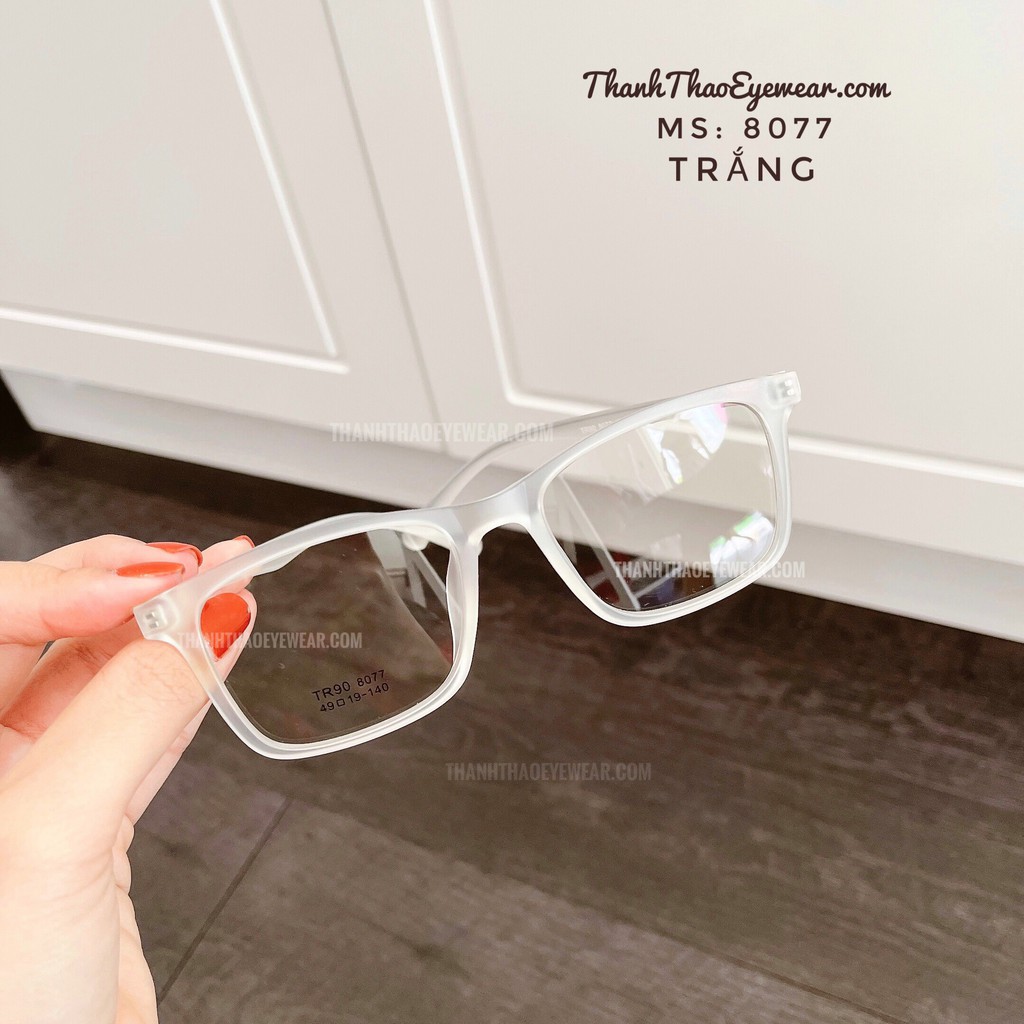 Gọng Kính Cận Vuông Nam Nữ Nhựa Dẻo V8077- THANHTHAO EYEWEAR | BigBuy360 - bigbuy360.vn