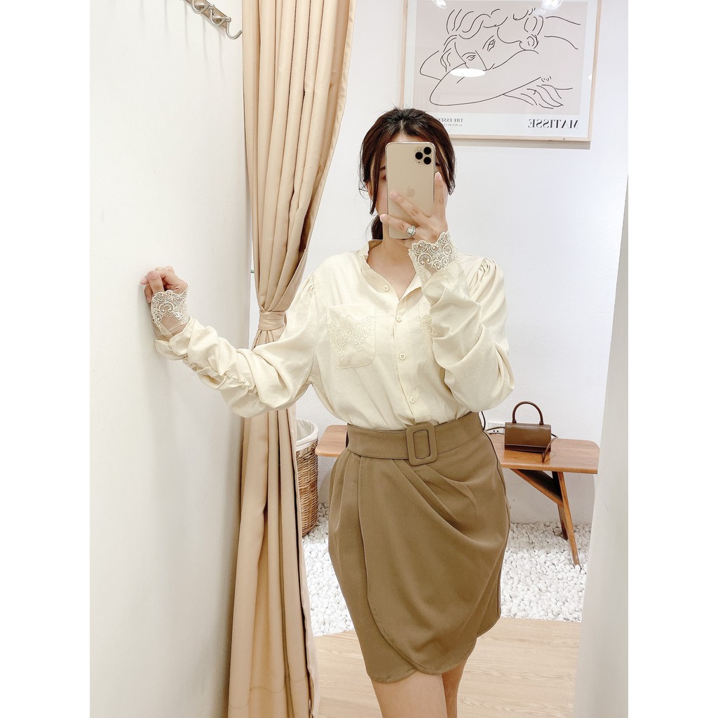 [Mã FADIRECT20 giảm 20K đơn 150K] Váy đắp tà kèm belt , Peace House Clothing | BigBuy360 - bigbuy360.vn