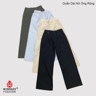 Quần đai Ống Rộng Linen Dây kéo lưng cao (Thương hiệu Winmaxx - Seven stars)